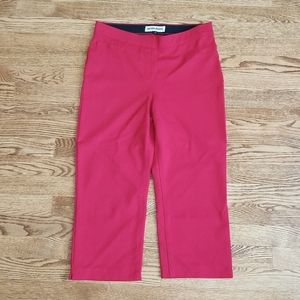 (10) Nygard Lipstick Red Capri Pants ❤ Rayon Blend ❤ Slim Fit ❤ Autumn Hues
